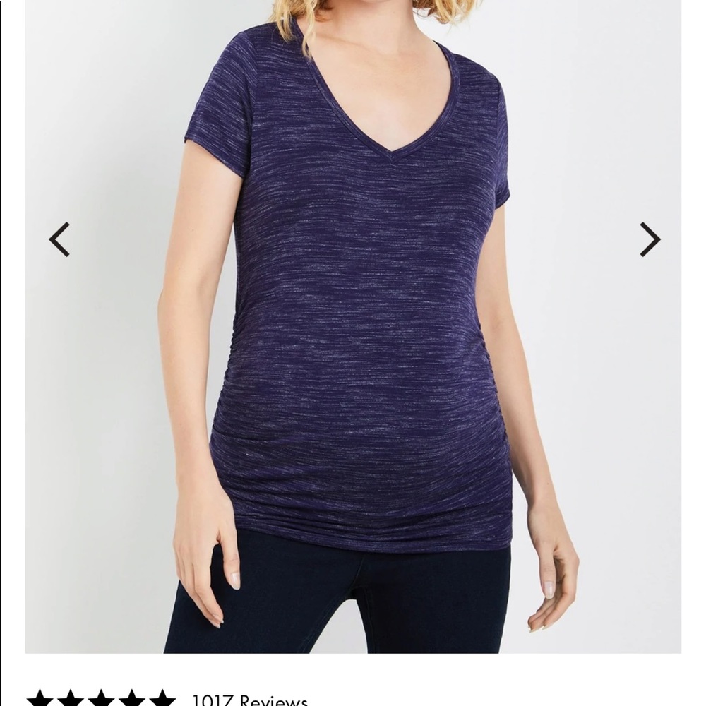 maternity motherhood used navy blue xsmall t-shirt